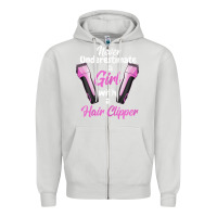 Dove Grey barber shirts for women   funny hairdresser barber t shirt Zipper Hoodie - linhVisuals