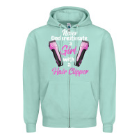 Seafoam barber shirts for women   funny hairdresser barber t shirt Zipper Hoodie - linhVisuals