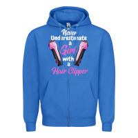 True Royal barber shirts for women   funny hairdresser barber t shirt Zipper Hoodie - linhVisuals