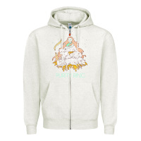 Oatmeal Heather purity ring müsïc Zipper Hoodie - linhVisuals