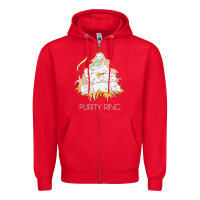 Red purity ring müsïc Zipper Hoodie - linhVisuals