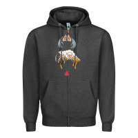Charcoal Heather purity ring müsïc Zipper Hoodie - linhVisuals