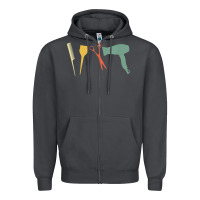 Smoke barber vintage hairdresser hairstylist cosmetologist t shirt Zipper Hoodie - linhVisuals