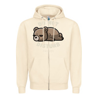 Sandshell do not disturb i'm busy funny lazy gift Zipper Hoodie - linhVisuals