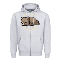 Heather Grey do not disturb i'm busy funny lazy gift Zipper Hoodie - linhVisuals