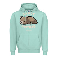 Seafoam do not disturb i'm busy funny lazy gift Zipper Hoodie - linhVisuals