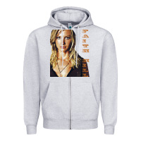 Heather Grey faith hill Zipper Hoodie - linhVisuals