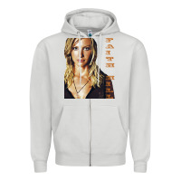 Dove Grey faith hill Zipper Hoodie - linhVisuals