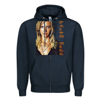 Navy faith hill Zipper Hoodie - linhVisuals