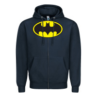 Navy bat classic Zipper Hoodie - linhVisuals