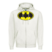 Oatmeal Heather bat classic Zipper Hoodie - linhVisuals