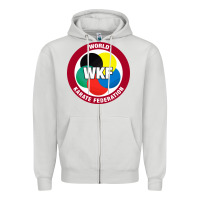 Dove Grey #world karate federation Zipper Hoodie - linhVisuals