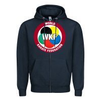 Navy #world karate federation Zipper Hoodie - linhVisuals