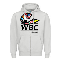 Dove Grey #world boxing council Zipper Hoodie - linhVisuals