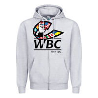 Heather Grey #world boxing council Zipper Hoodie - linhVisuals