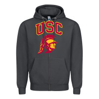 Smoke #usc Zipper Hoodie - linhVisuals