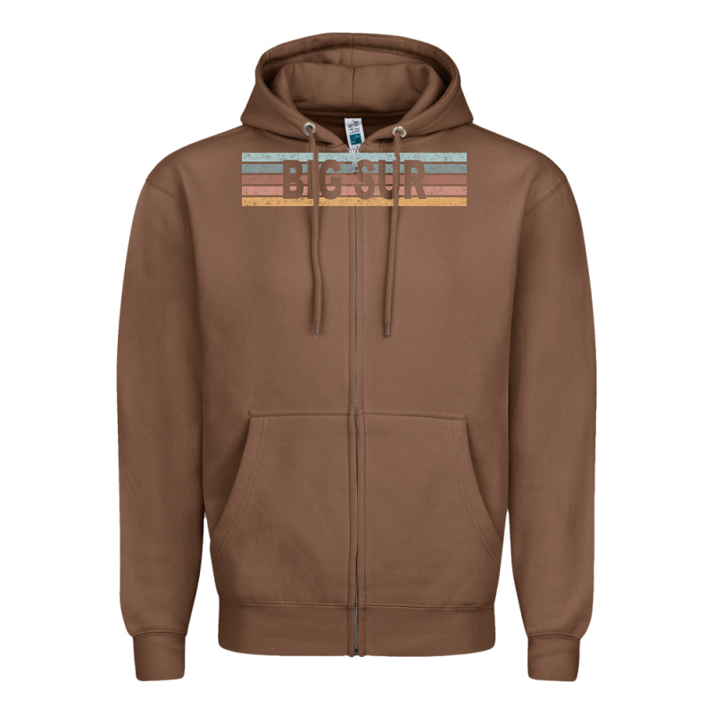Big Sur California Ca Usa Retro Sweatshirt Zipper Hoodie by linhVisuals | Teevron