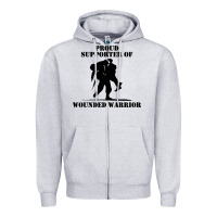Wounded War Zipper Hoodie | Teevron