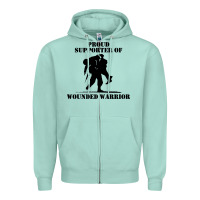 Seafoam wounded war Zipper Hoodie - linhVisuals