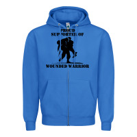 True Royal wounded war Zipper Hoodie - linhVisuals