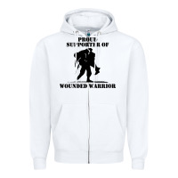 White wounded war Zipper Hoodie - linhVisuals