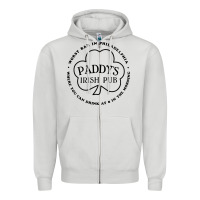 Dove Grey paddys irish pub Zipper Hoodie - linhVisuals