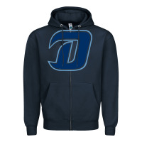 Navy NC Dinos Zipper Hoodie - linhVisuals