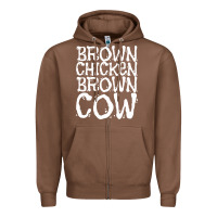 Chestnut brown chicken brown cow Zipper Hoodie - linhVisuals