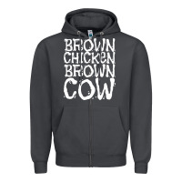 Smoke brown chicken brown cow Zipper Hoodie - linhVisuals