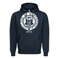 Navy college of winterhold Zipper Hoodie - linhVisuals