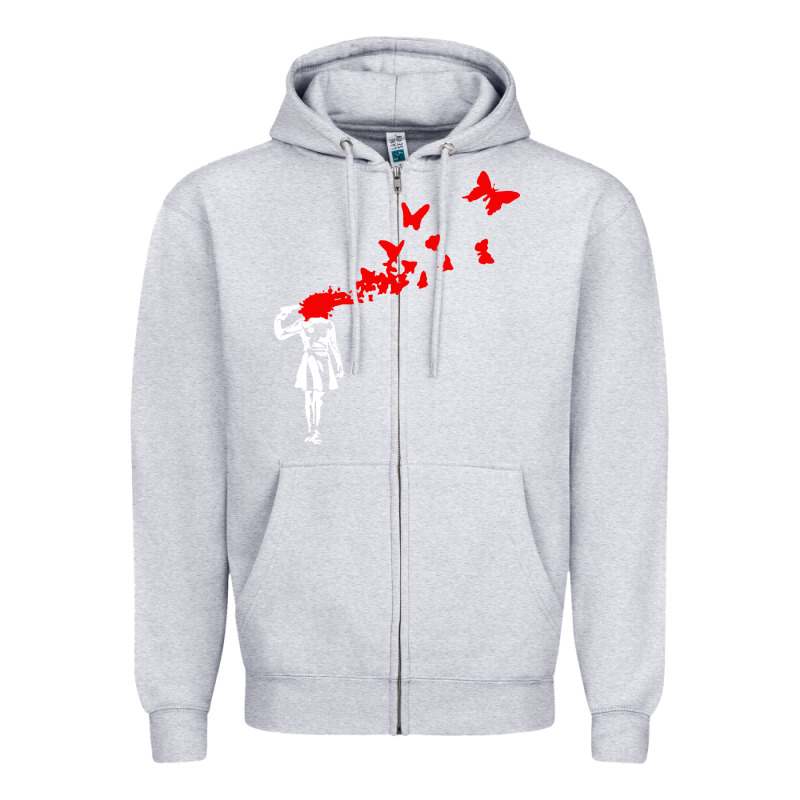 Banksy Zipper Hoodie by linhVisuals | Teevron