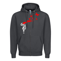 Smoke banksy Zipper Hoodie - linhVisuals