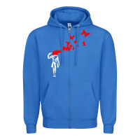 True Royal banksy Zipper Hoodie - linhVisuals