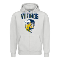 Dove Grey central catholic high school (pittsburgh) Zipper Hoodie - linhVisuals