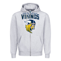 Heather Grey central catholic high school (pittsburgh) Zipper Hoodie - linhVisuals