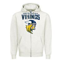 Oatmeal Heather central catholic high school (pittsburgh) Zipper Hoodie - linhVisuals