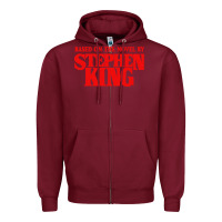 Burgundy based on the novel Zipper Hoodie - linhVisuals