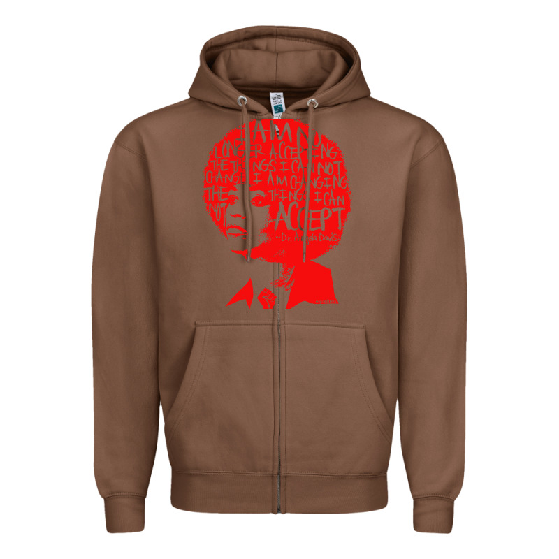 Angela Davis Political Activist Zipper Hoodie by linhVisuals | Teevron