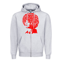 Heather Grey angela davis political activist Zipper Hoodie - linhVisuals
