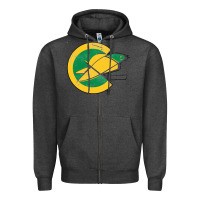 Charcoal Heather california golden seals Zipper Hoodie - linhVisuals