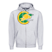 Heather Grey california golden seals Zipper Hoodie - linhVisuals
