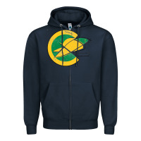 Navy california golden seals Zipper Hoodie - linhVisuals