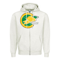 Oatmeal Heather california golden seals Zipper Hoodie - linhVisuals
