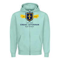 Seafoam crean lutheran high school Zipper Hoodie - linhVisuals