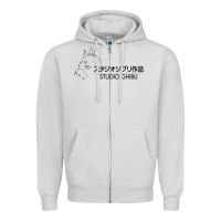 Dove Grey studio ghibli2 Zipper Hoodie - linhVisuals