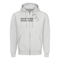 Dove Grey studio ghibli3 Zipper Hoodie - linhVisuals