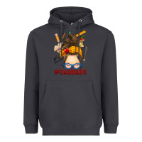 Smoke messy bun teacher life Heavyweight Hoodie - RanaPortraitStore