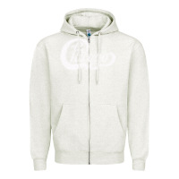Oatmeal Heather chicago retro styled faded design Zipper Hoodie - linhVisuals