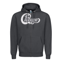 Smoke chicago retro styled faded design Zipper Hoodie - linhVisuals