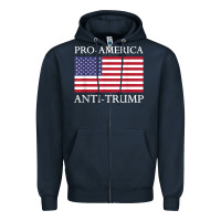 Pro America Anti Trump Shirt   American Usa Flag Resist T Shirt Zipper Hoodie | Teevron